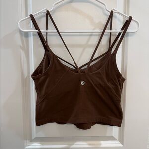 LuLulemon Brown Sports Bra Size 8